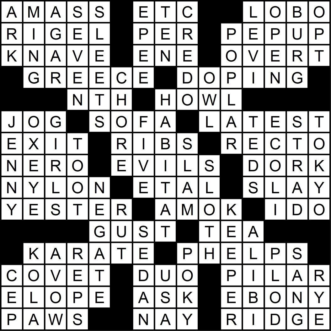 Crossword | Entertainment | wenatcheeworld.com