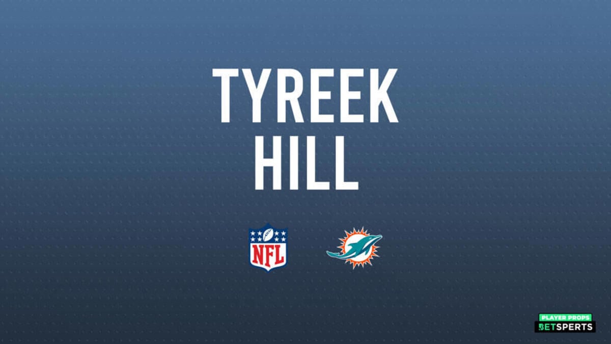 NFL player props: Tyreek Hill receptions, yards, touchdowns bets