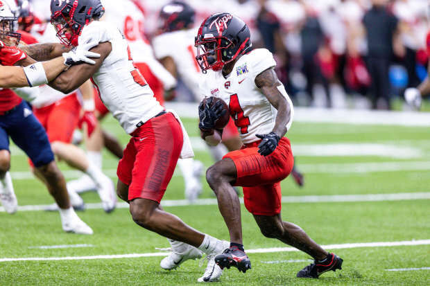 Texas Tech Red Raiders Team-Issued #4 Red Jersey from the Athletics Program