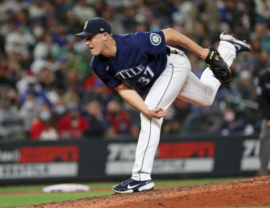 Seattle Mariners Relief Pitcher Matt Festa Editorial Stock Photo