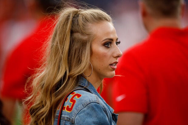 Patrick Mahomes' wife Brittany had very festive outfit for Super Bowl