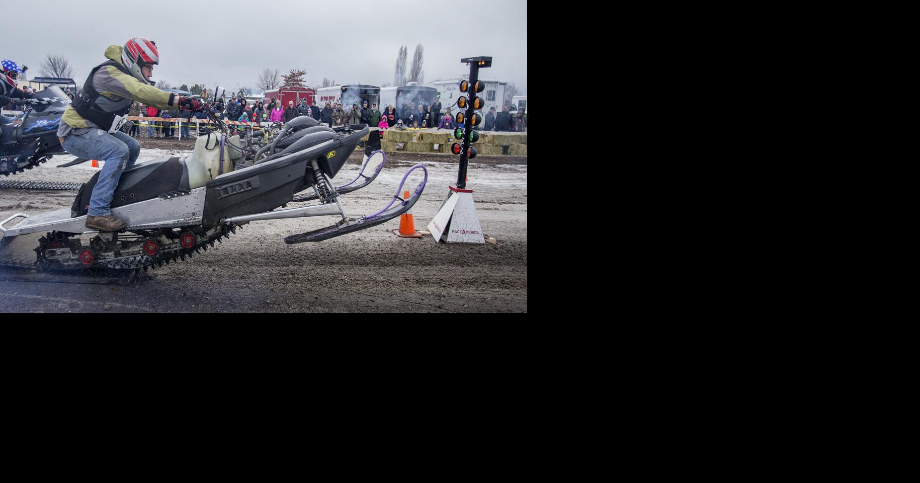 'No fear — full throttle' at snowmobile drag races | Local News ...