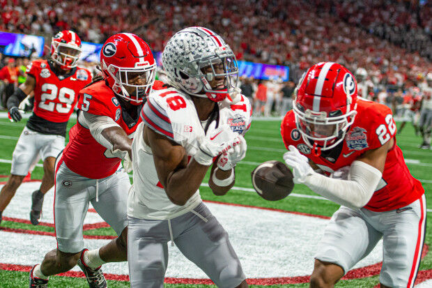 Georgia Bulldogs defensive back Javon Bullard (22) after winning