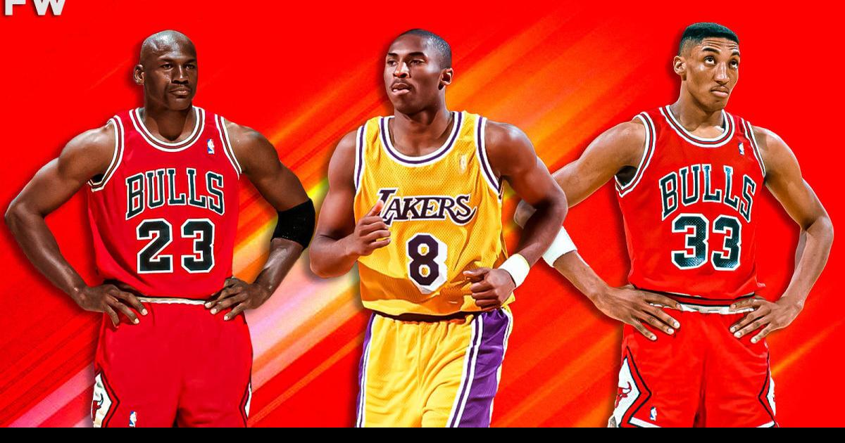 Download Young Basketball Players Kobe Bryant And Michael Jordan