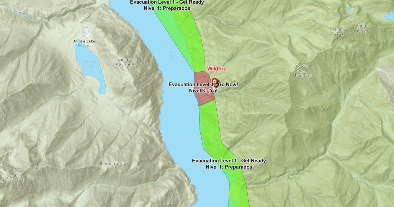 Pioneer Fire near Lake Chelan at 300 acres, evacuation notice issued - Vimarsana News