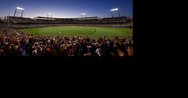 2023 College World Series Baseball Panoramic Picture - LSU Tigers