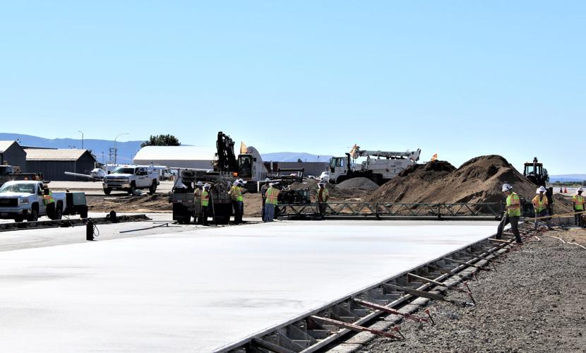 Pangborn Memorial Airport gets a little brighter with new plane parking area News