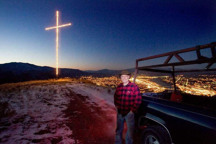 Cross blazes from new height, location Family & Faith