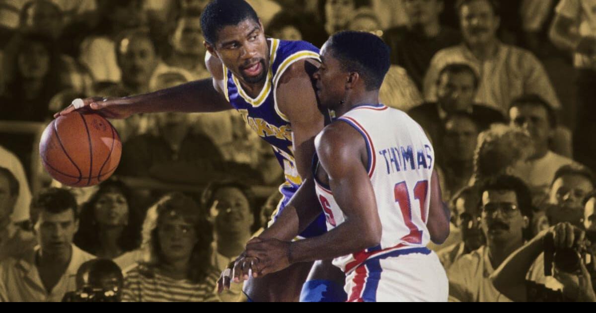 Men DetroitPistons Grant Hill Isiah Thomas Dennis Rodman