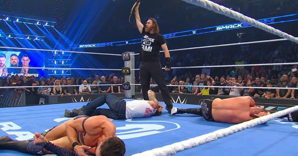 Result of three-way number one contender’s match on WWE SmackDown