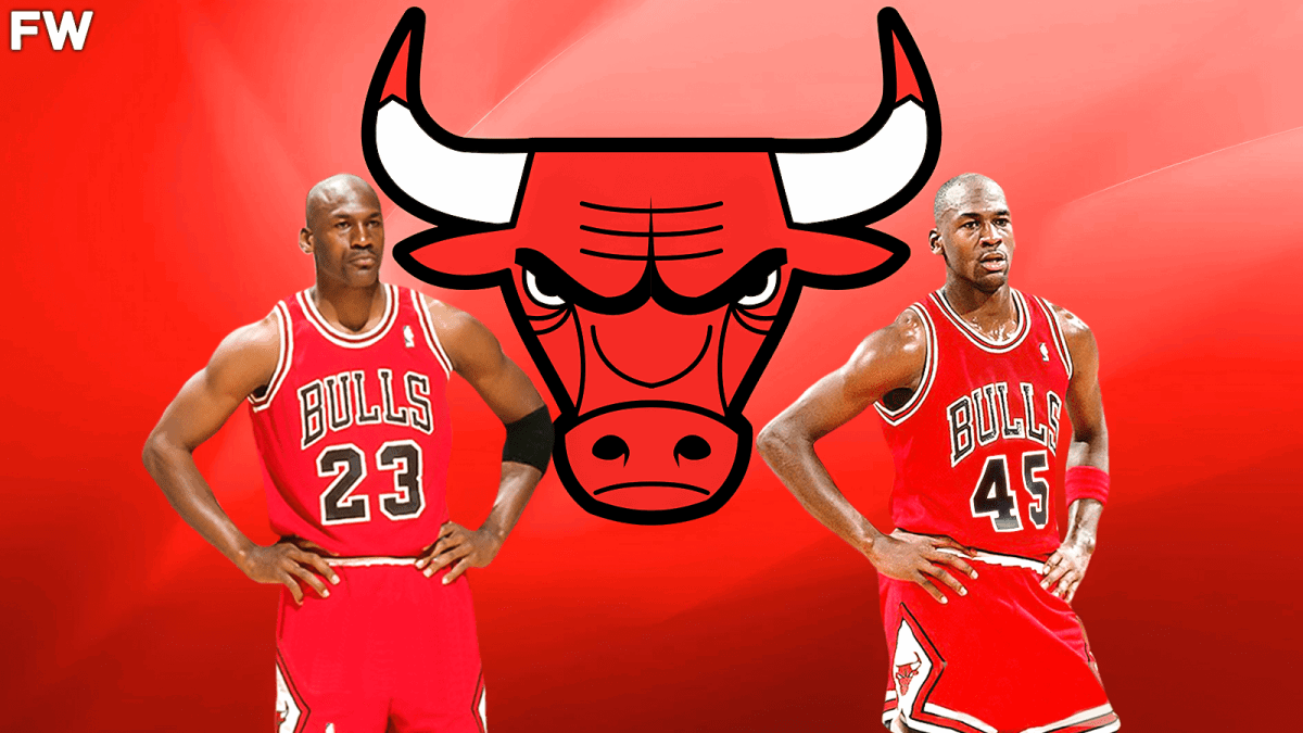 Michael Jordan Number 45 Chicago Bulls Red Jersey