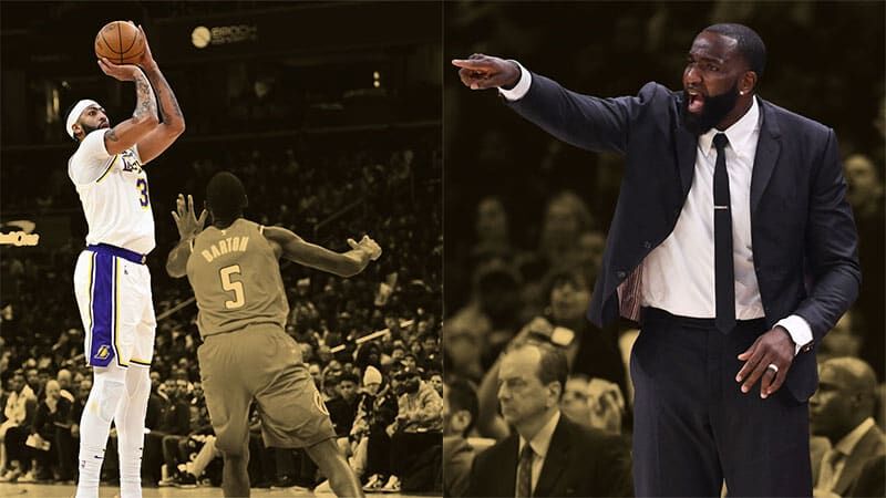 Buy NBA Lakers 0 Russell Westbrook Gold Purple Split Men Jersey