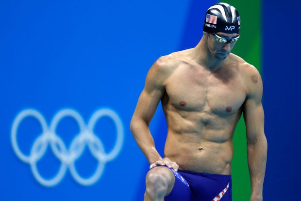 michael phelps back muscles