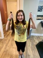 Three years of hair growth becomes a donation of love