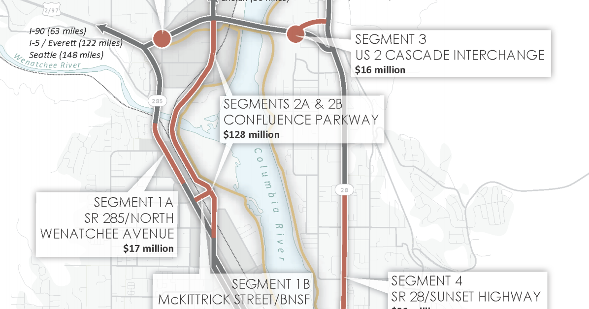 City wins $92.4 million grant; North Wenatchee road projects get big ...