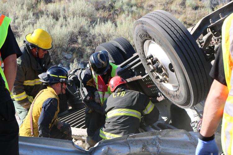 Truck driver rescued from wreckage off McNeil Canyon Road Empire