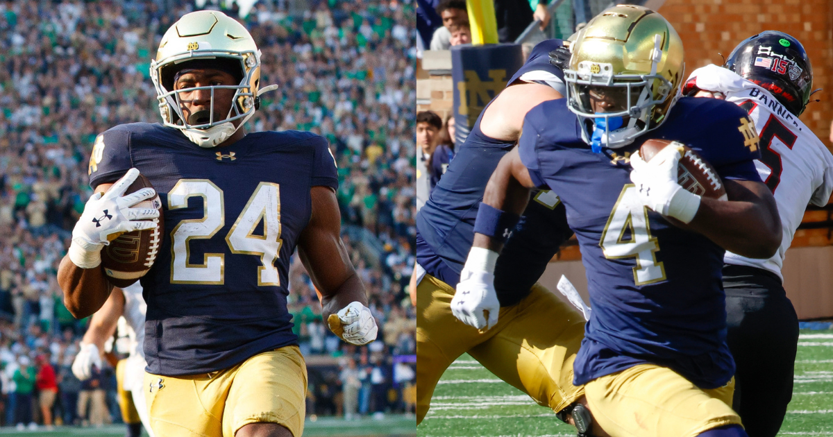 Notre Dame Running Backs Ranked As The No. 2 RB Group In College Football