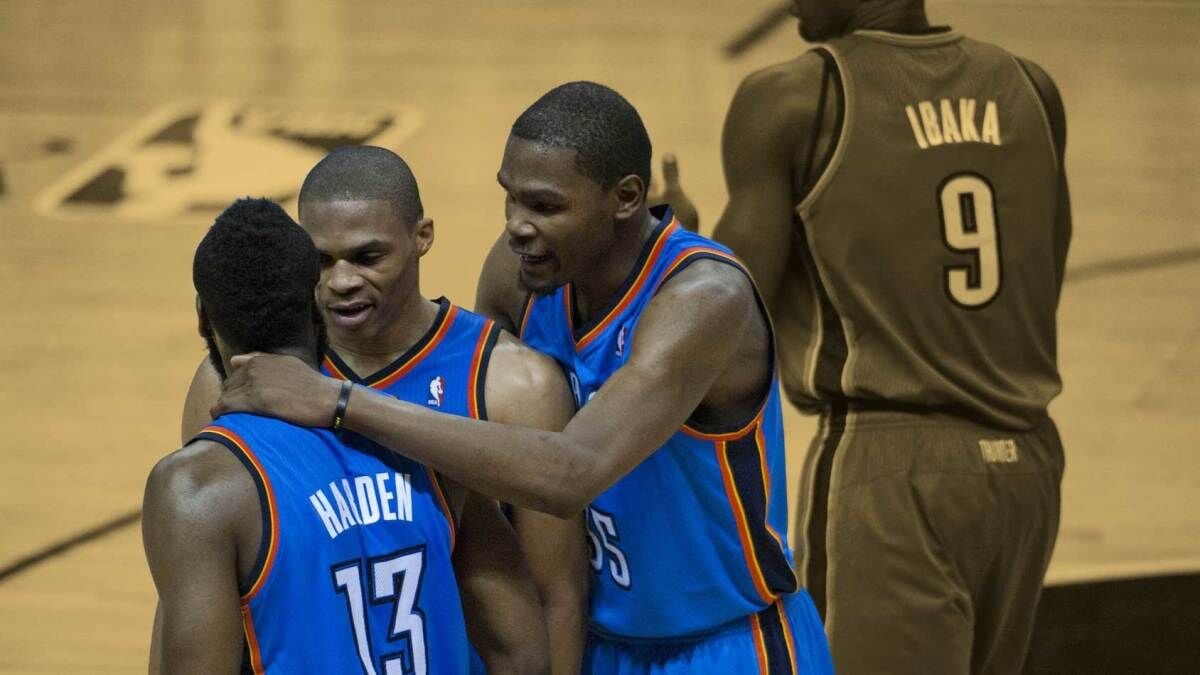 Kevin Durant says Warriors and Thunder have to retire his jersey: 'Wouldn't  be good for game if they didn't' 