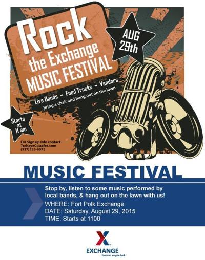 Rock The Exchange Set Aug 29 On Fort Polk Westcentralsbest Com