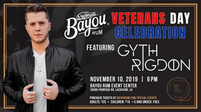 Gyth Rigdon at Bayou Rum's Veterans Day Celebration ...
