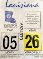 PSA Concerning Fading Louisiana Inspection Stickers
