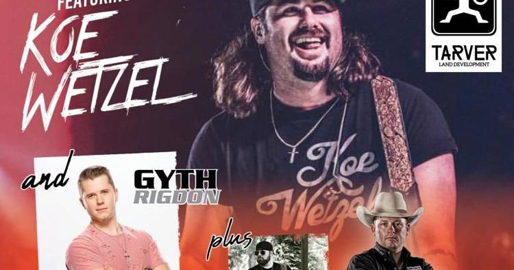 Koe Wetzel & Gyth Rigdon Performing at Bulls, Bands, and Barrels ...