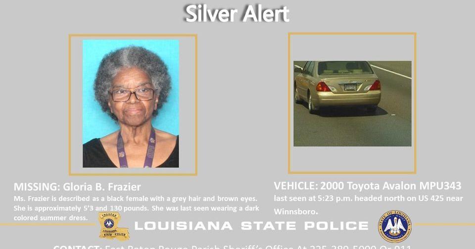 Silver Alert issued by Louisiana State Police | News | westcentralsbest.com