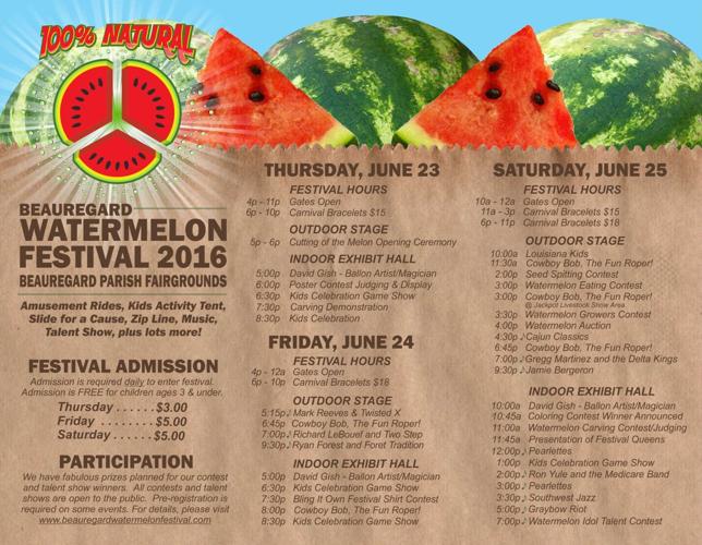 Beauregard Watermelon Festival underway in DeRidder