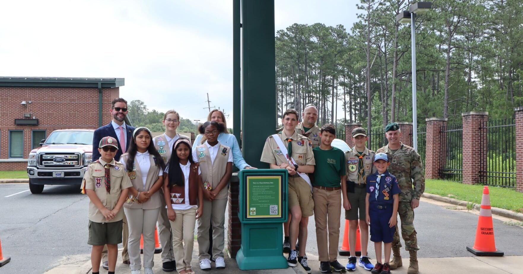 Eagle Scout and Boy Scouts Place Official Flag Retirement Boxes Around West Central - Vimarsana News