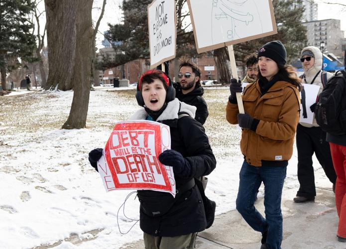 Osap Rally Community rallies against new OSAP model | Multimedia | westerngazette.ca