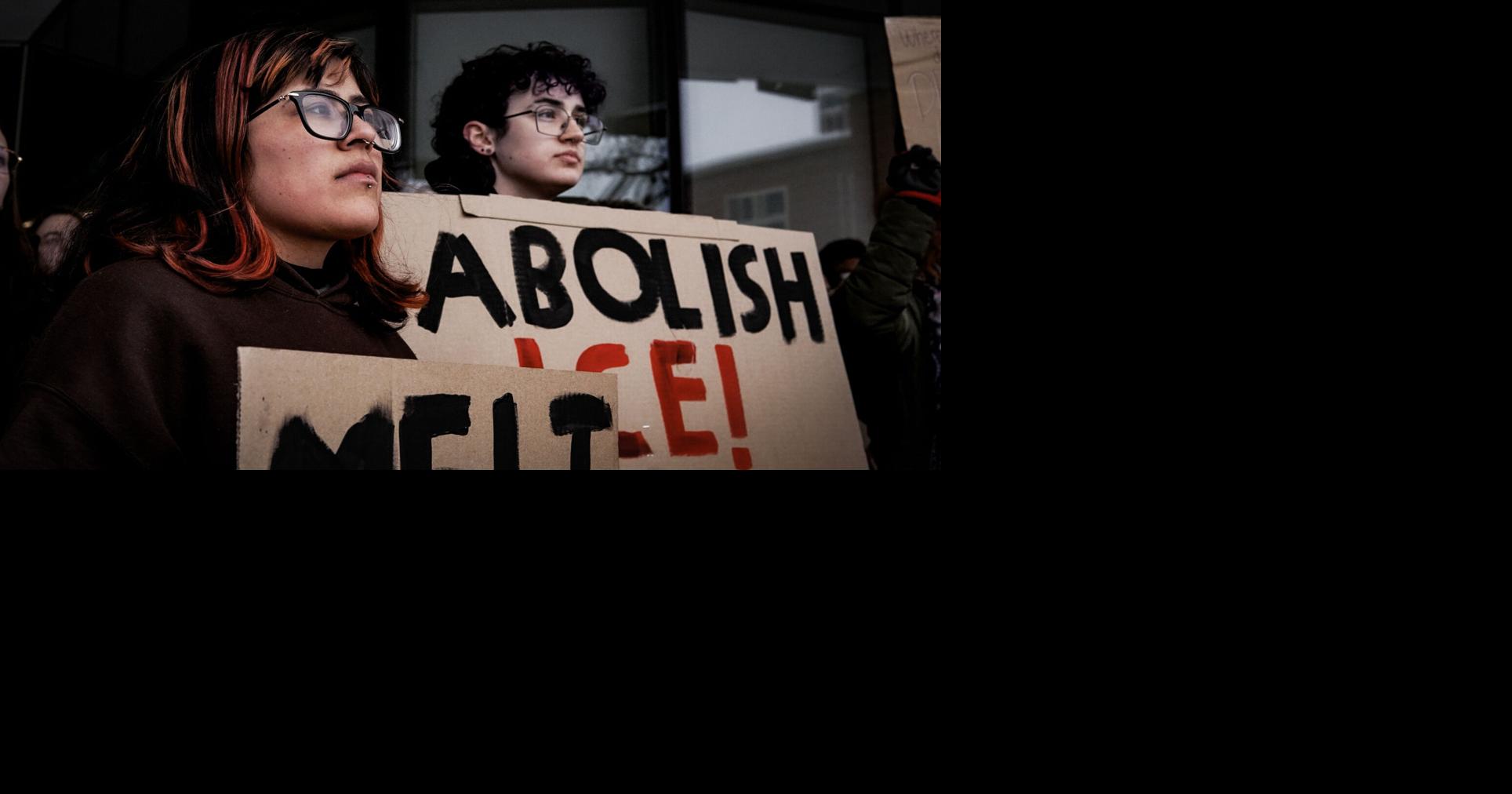 'No justice, no peace:' WMU students protest ICE on campus