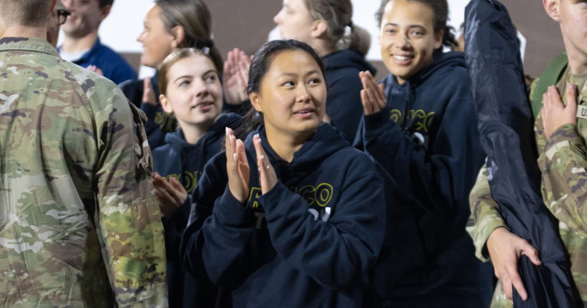 Wmu Rotc Photo Story: WMU, CMU ROTC Cadets run the ball to the rivalry game ...