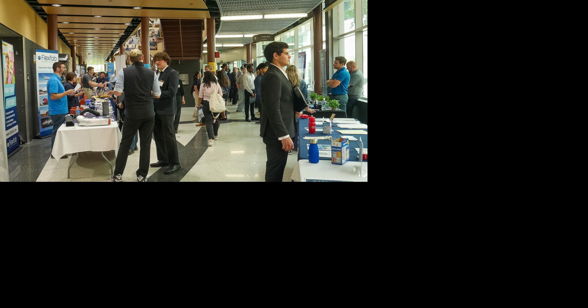 Broncos network and search for job opportunities at Fall Engineering Expo