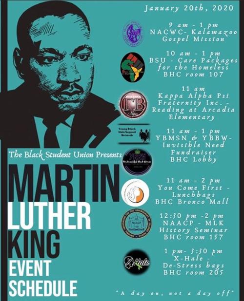 Western Michigan Black Student Union and other black campus organizations welcome students and community members to participate in their service events.
