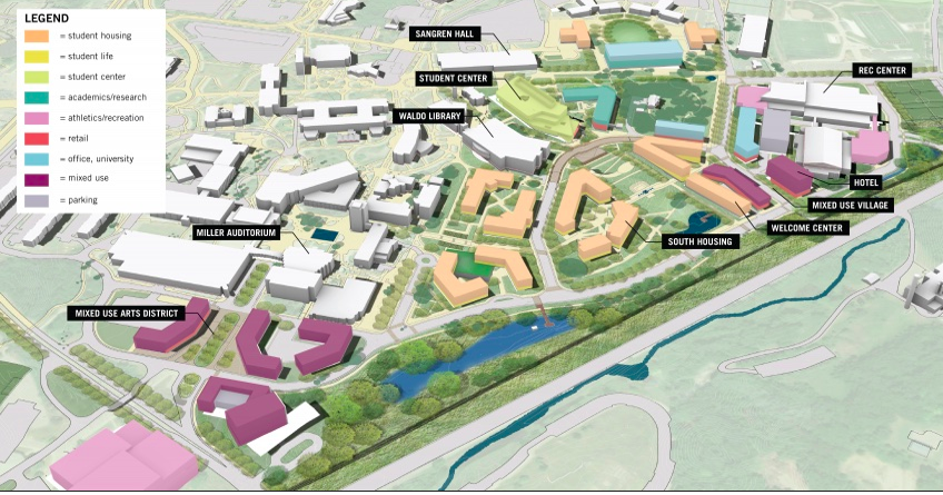 Western Michigan University Campus Map A Map Of The Future Of Campus At Wmu | | Westernherald.com