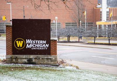 WMU sign in front of the Rec Center