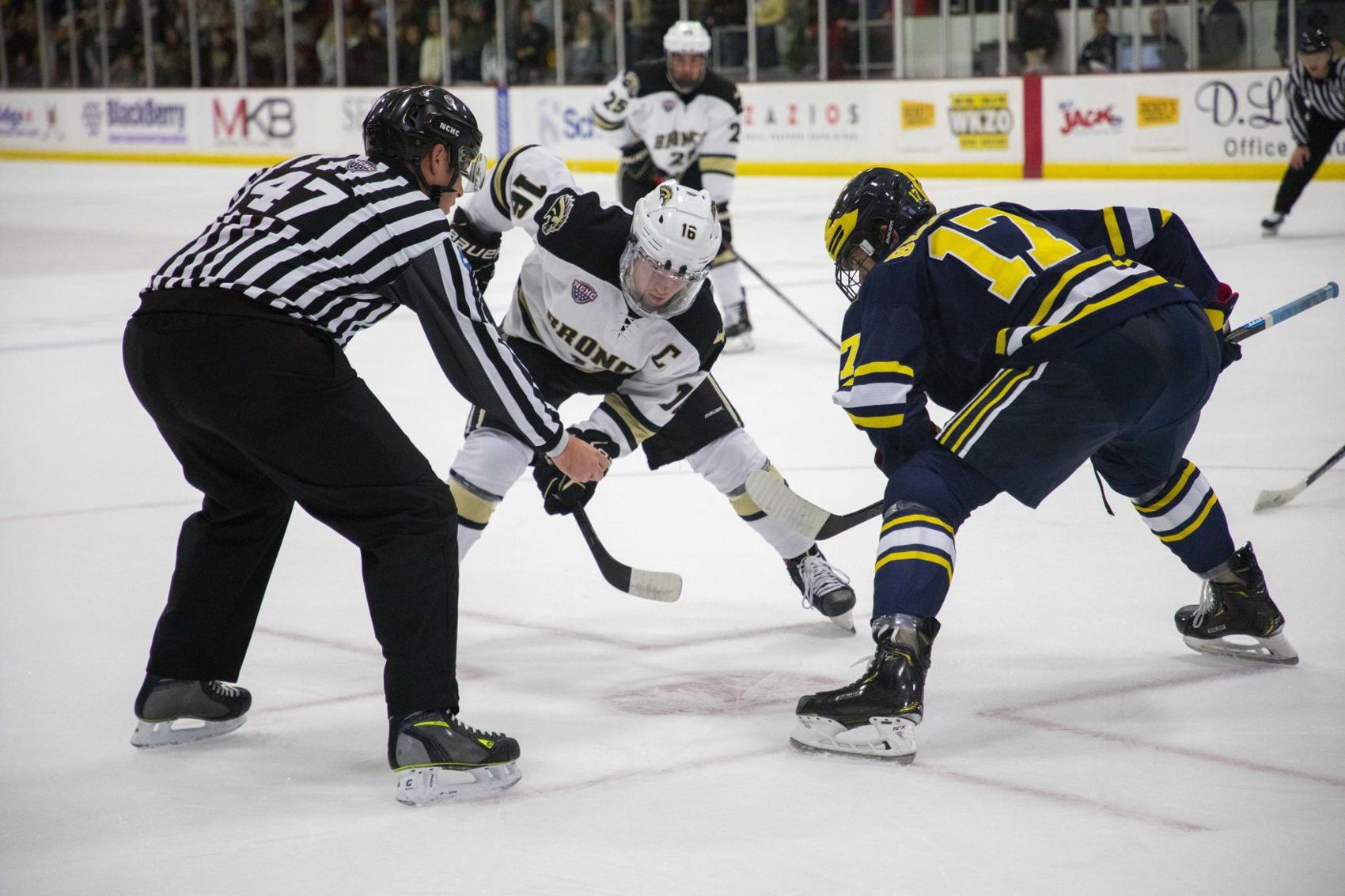 Captain Hugh Mcging faces off with Johnny Beecher