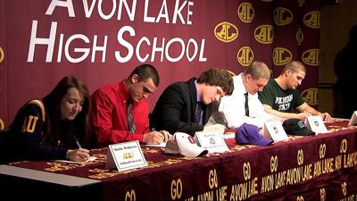 Five Avon Lake athletes sign letters of intent
