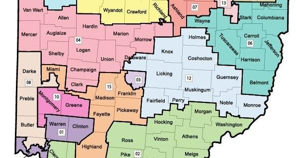 OHIO: Redrawn Congressional district map OKed