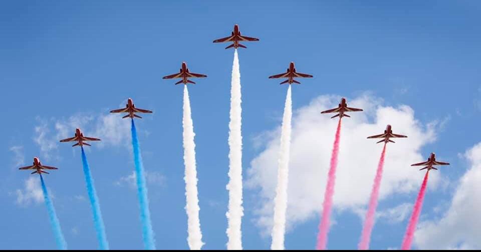 RAF Red Arrows to join Blue Angels at Spirit Air Show Chesterfield