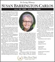 Tribute: Susan Barrington-Carlos