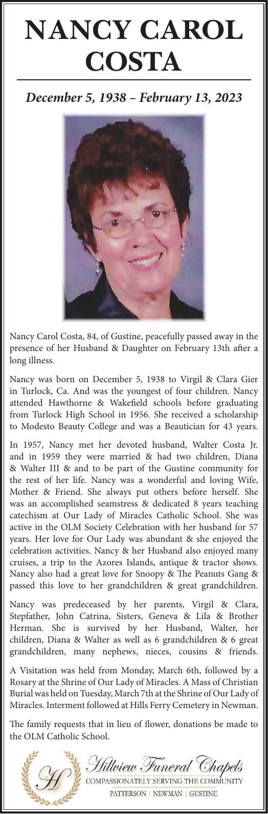 Tribute: Nancy C. Costa