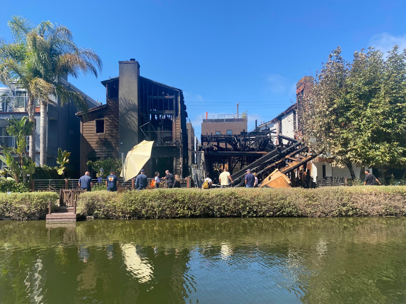 Burned-Out Venice Canal Residents Say Homeless To Blame for Sunday