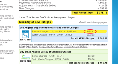 Ladwp pay new arrivals bill
