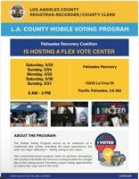 County Brings Five Day Mobile Vote Center to Pacific Palisades