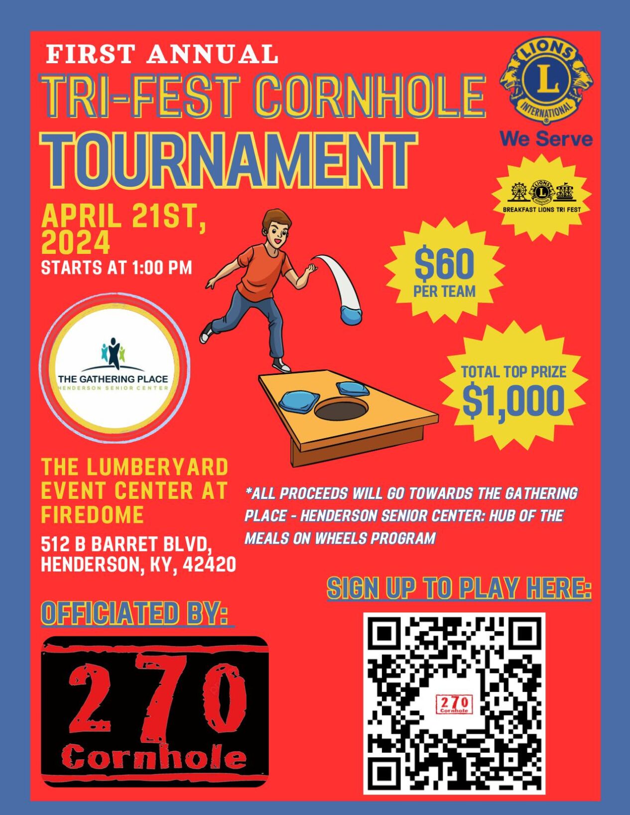 Henderson TriFest to include fundraising cornhole tournament