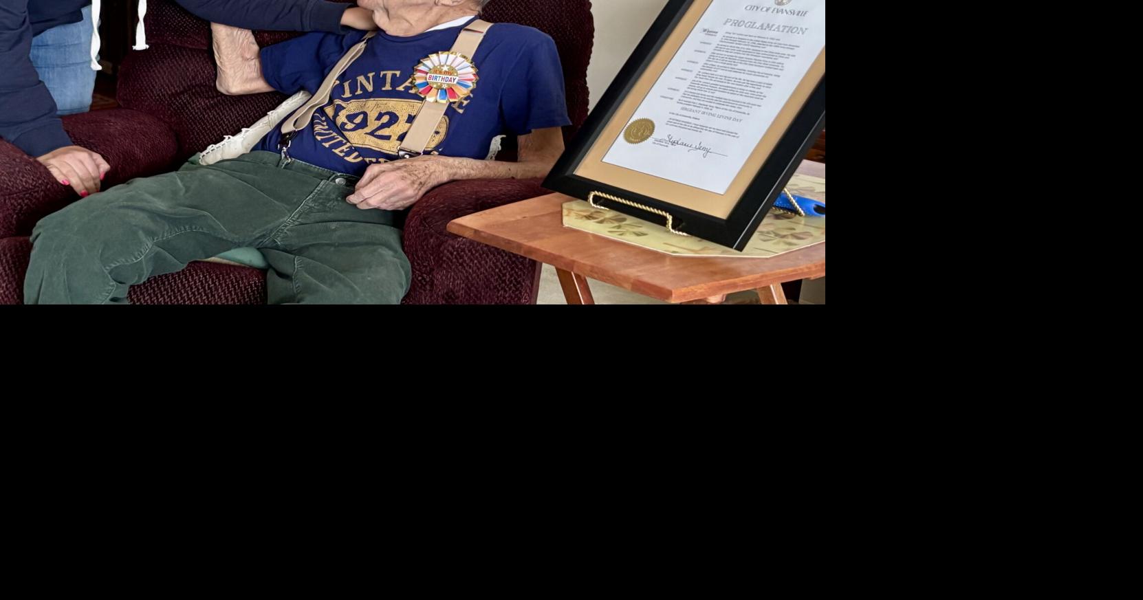 Indiana’s oldest living veteran, Irving LeVine, celebrates 104th birthday