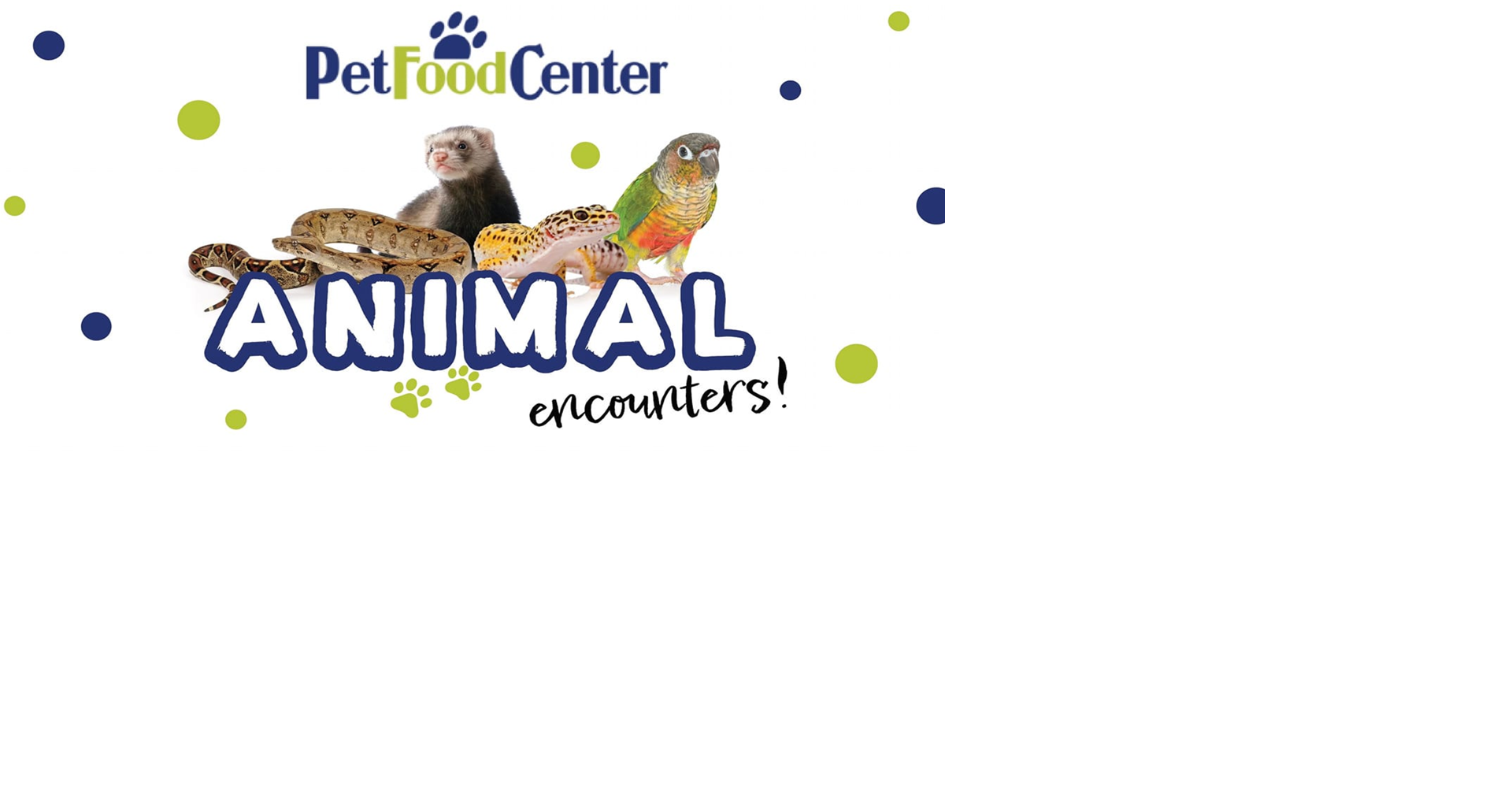 The pet shop food center