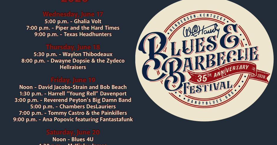 W.C. Handy Blues & Barbeque Festival kicks off today