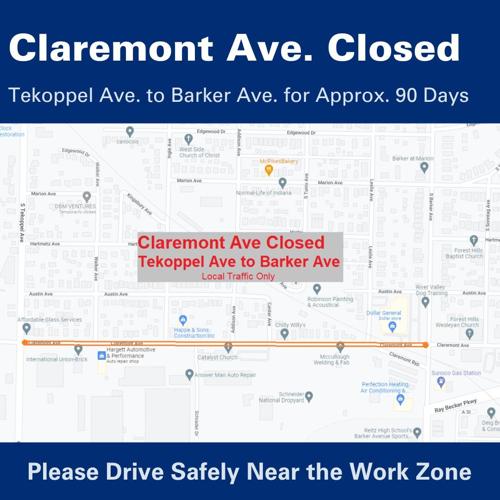 Claremont Avenue closure
